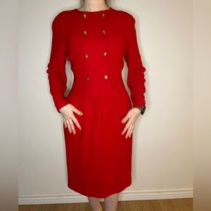 Vintage Long sleeve 80s dress Halloween costume Princess Diana